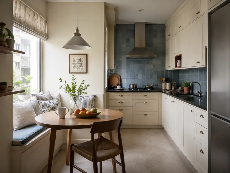 Corner breakfast nook