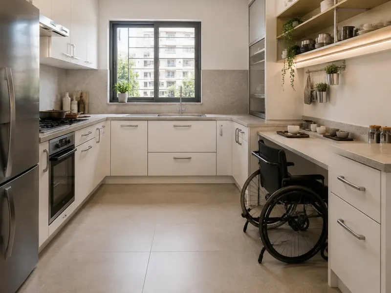 Accessible reach kitchen
